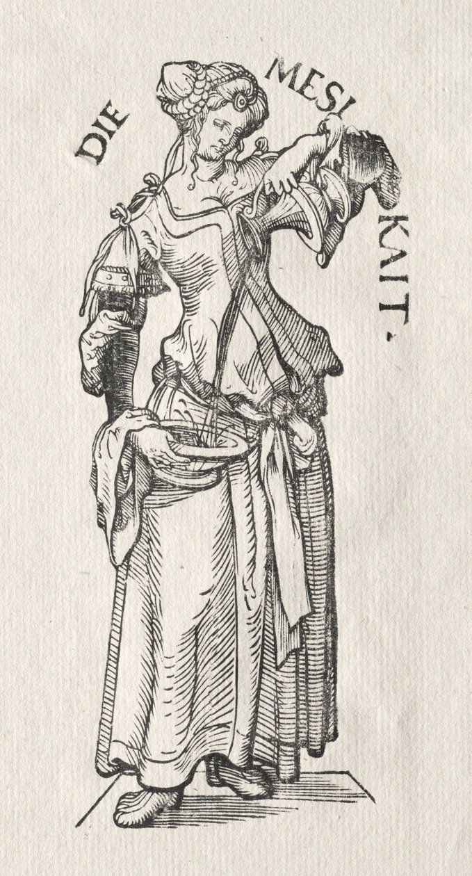 The Seven Virtues: Temperance by Hans Burgkmair