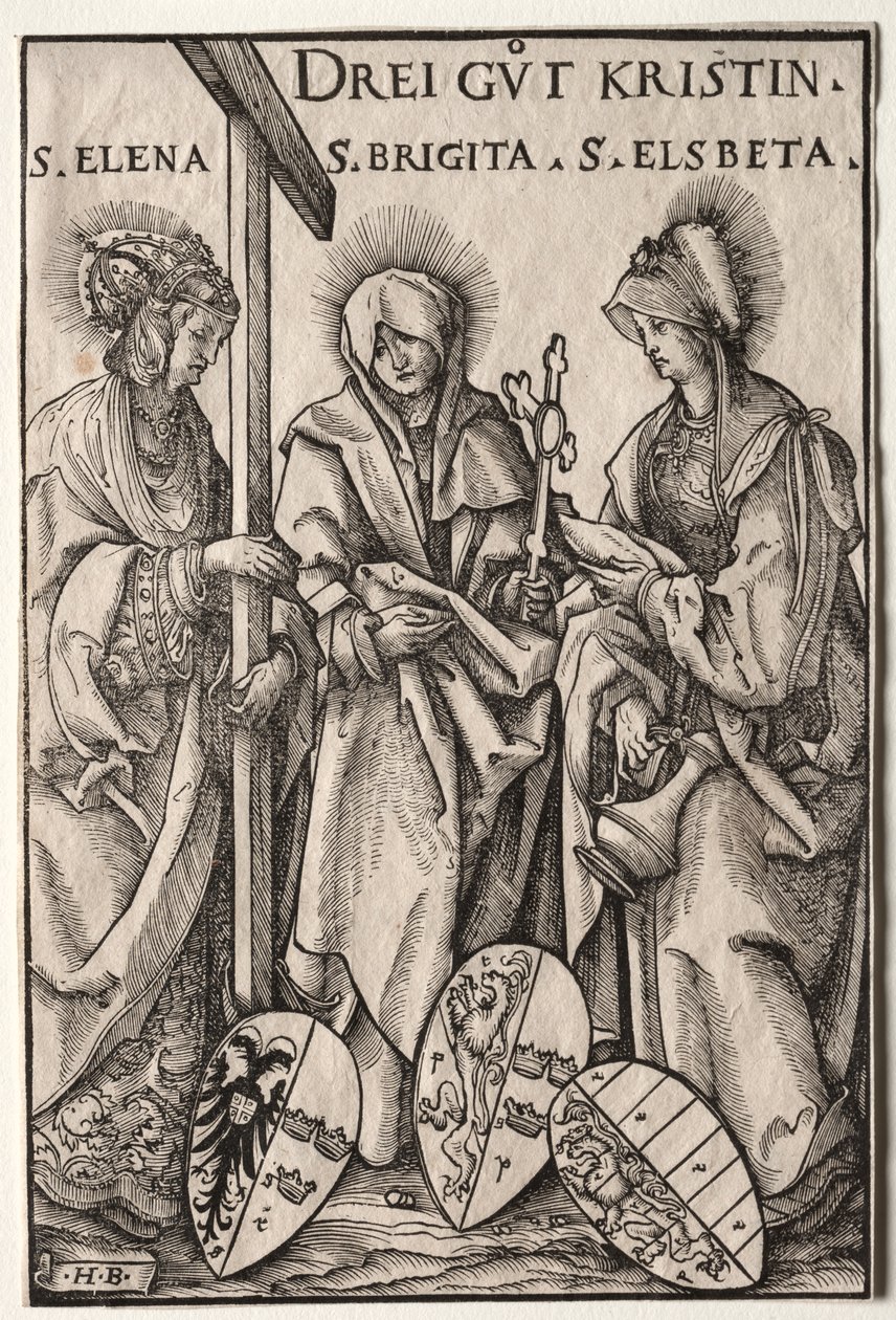 The Three Christian Heroines: Saints Helen, Bridget and Elizabeth by Hans Burgkmair