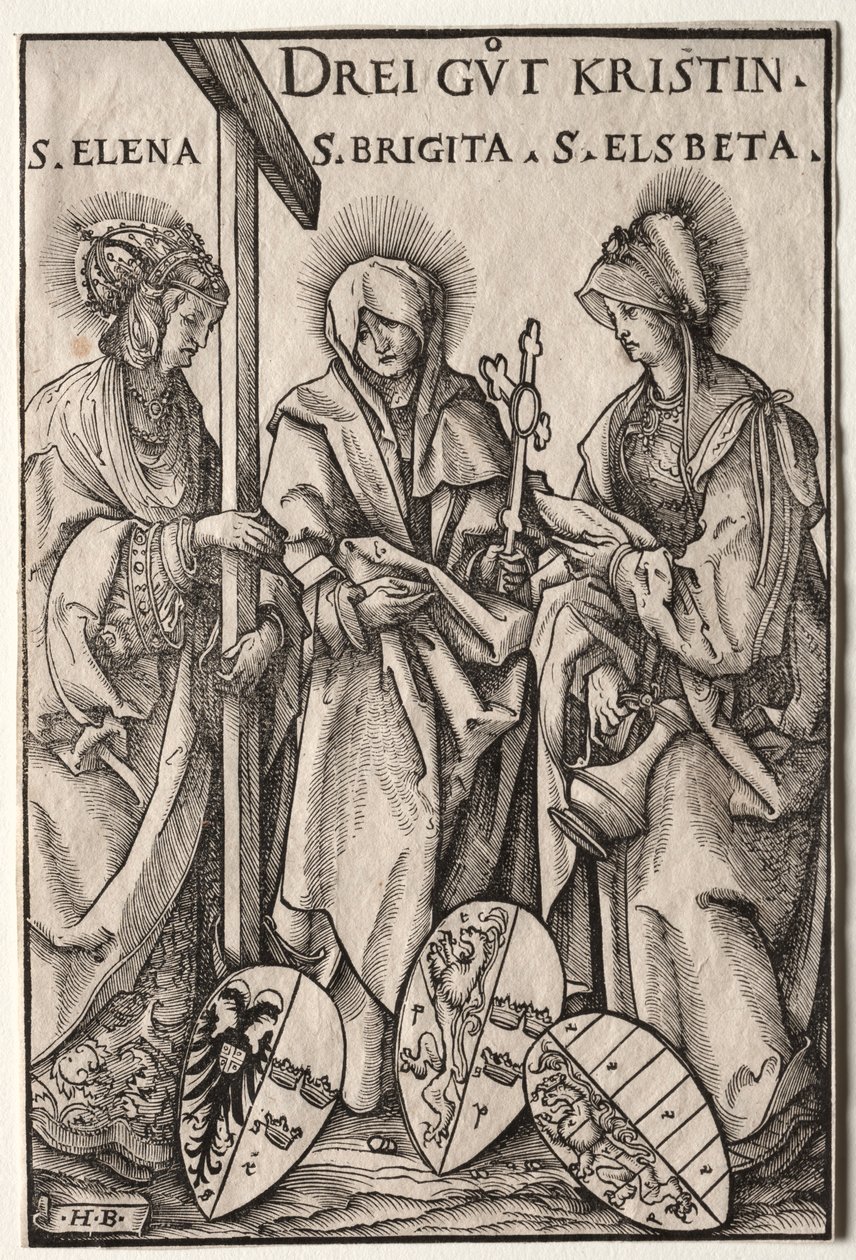 The Three Christian Heroines: Saints Helen, Bridget and Elizabeth by Hans Burgkmair