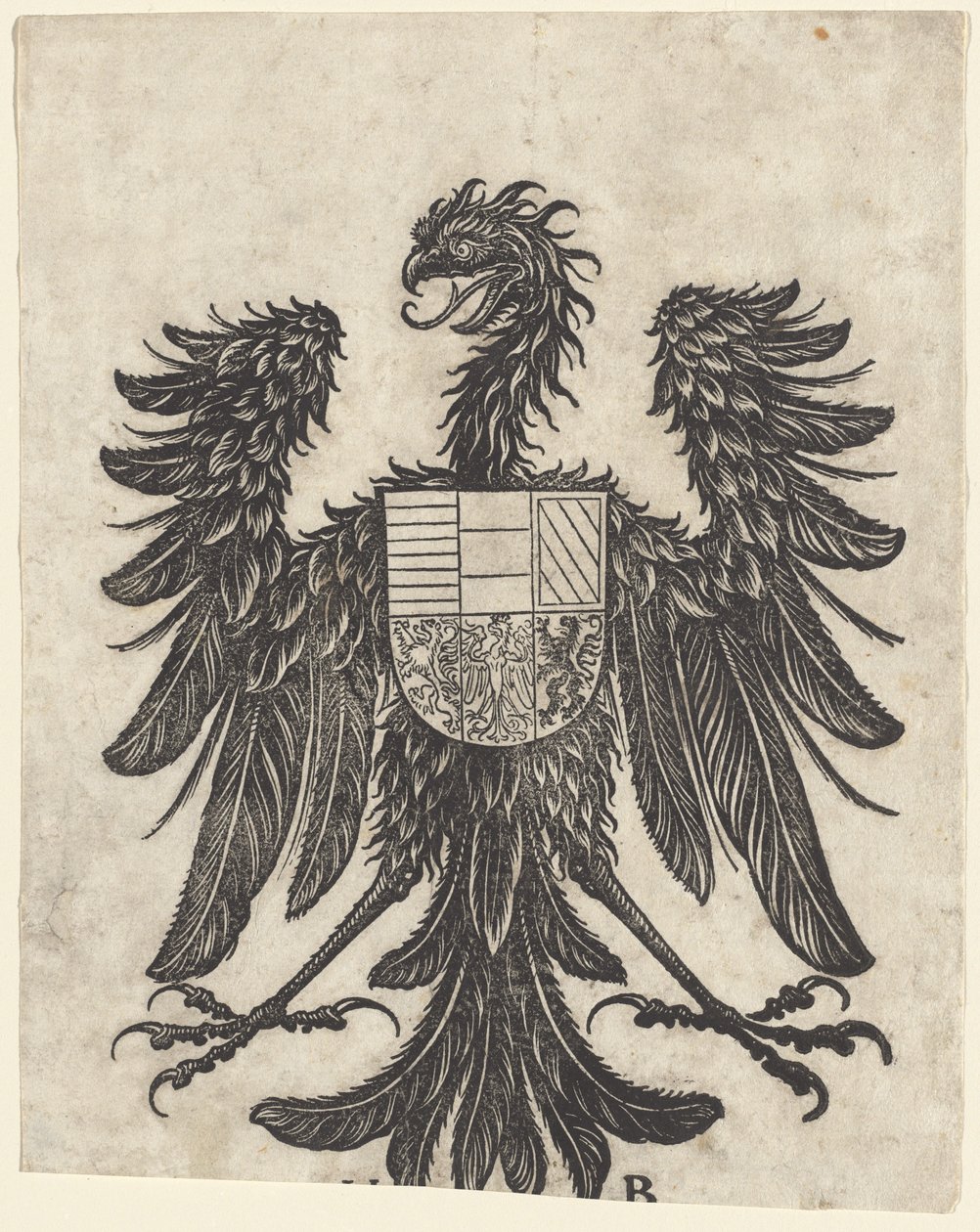Coat of Arms with a Single Eagle by Hans Burgkmair I