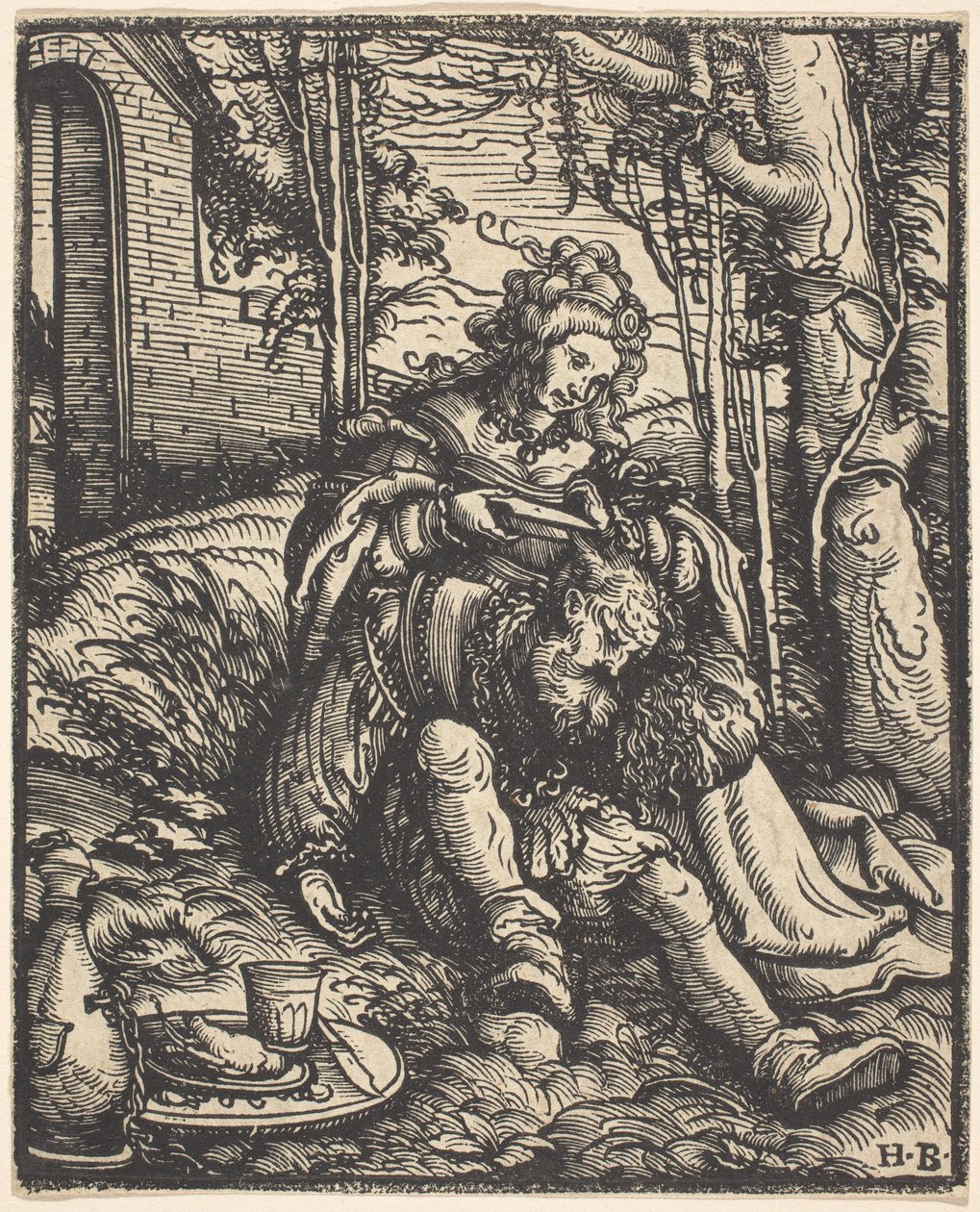 Samson and Delilah by Hans Burgkmair I