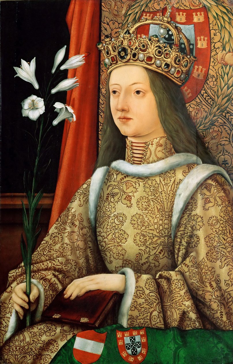 Portrait of Eleanor of Portugal, Holy Roman Empress by Hans Burgkmair the Elder