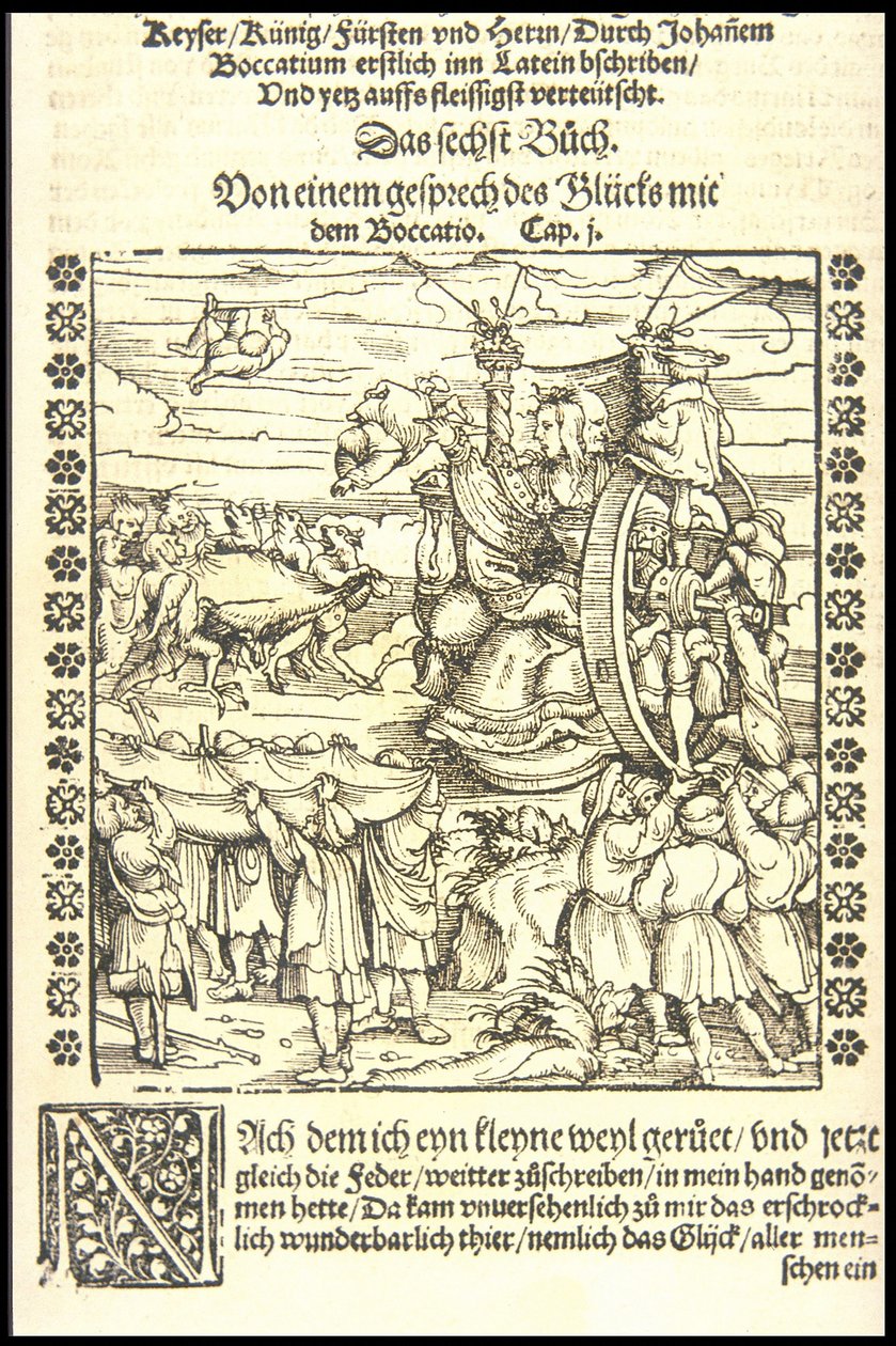 The Wheel of Fortune by Hans Burgkmair the Elder