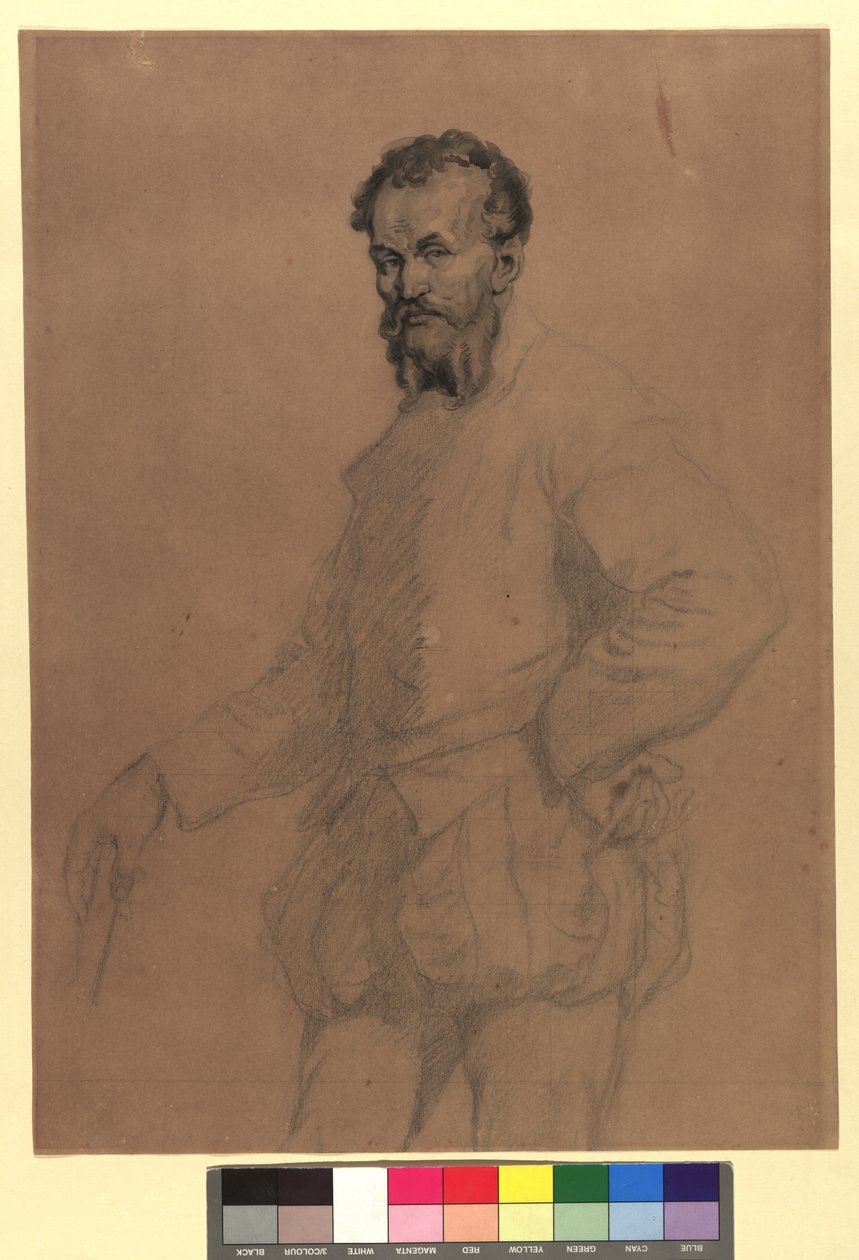 Study of Male Portrait in Historical Costume by Hans Canon