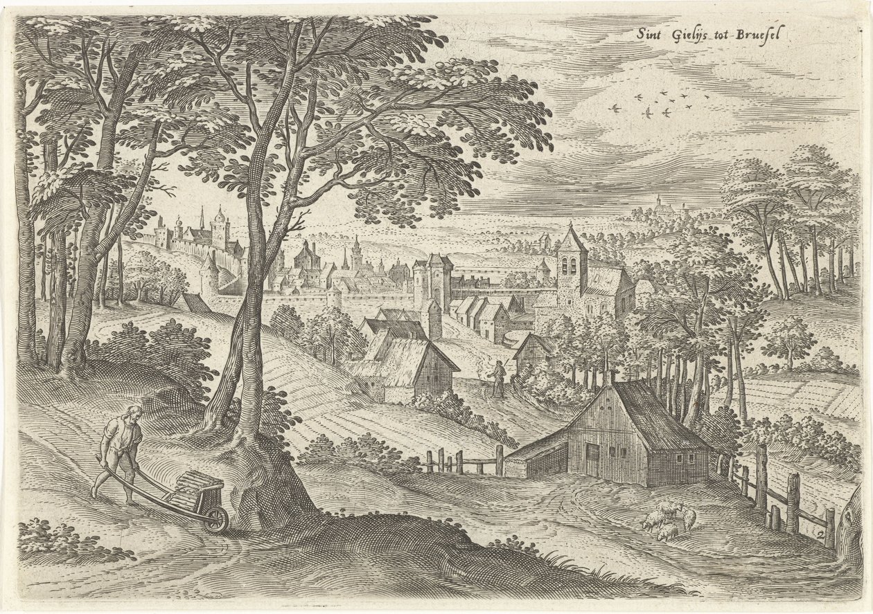 View of Sint-Gillis by Hans Collaert (I)