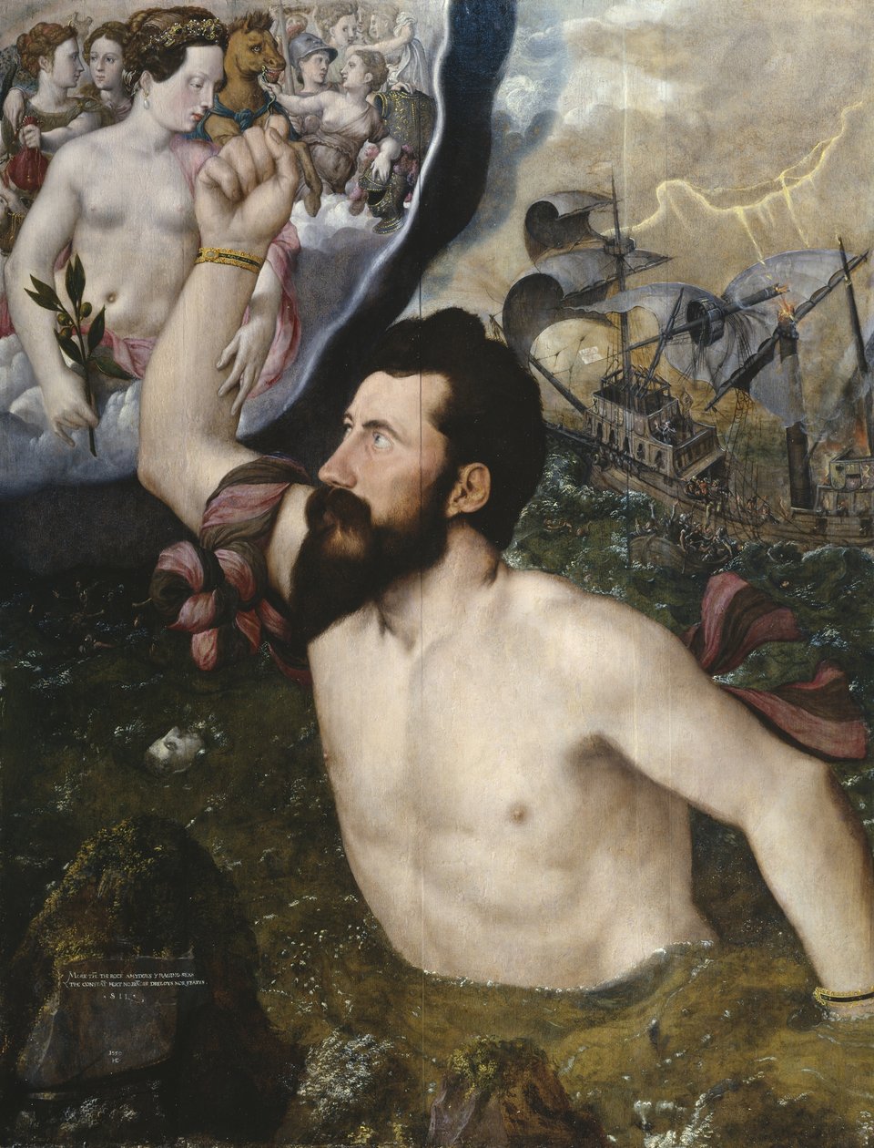 Allegorical Portrait of Sir John Luttrell, 1550 by Hans Eworth or Ewoutsz