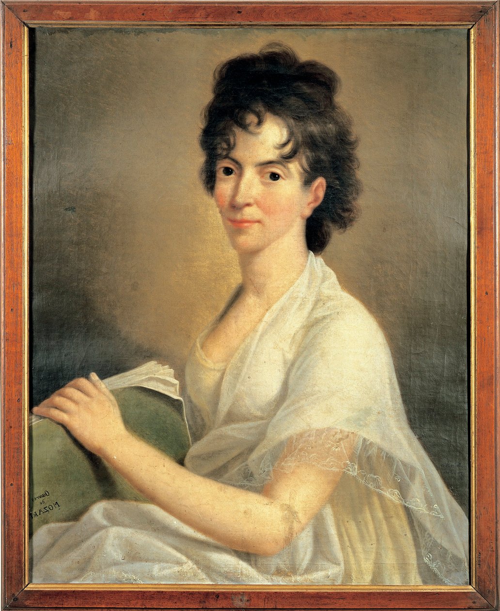 Portrait of Costanze Weber, wife of Wolfgang Amadeus Mozart by Hans Hansen