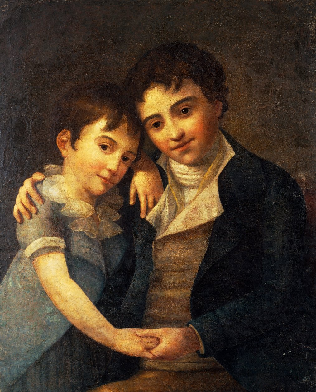 Portrait of Franz Xaver Wolfgang and Karl Thomas, sons of Wolfgang Amadeus Mozart by Hans Hansen