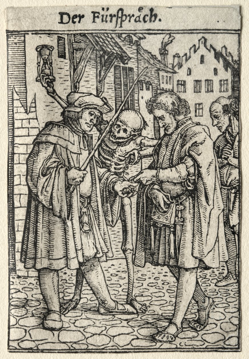 Dance of Death: The Advocate by Hans Holbein