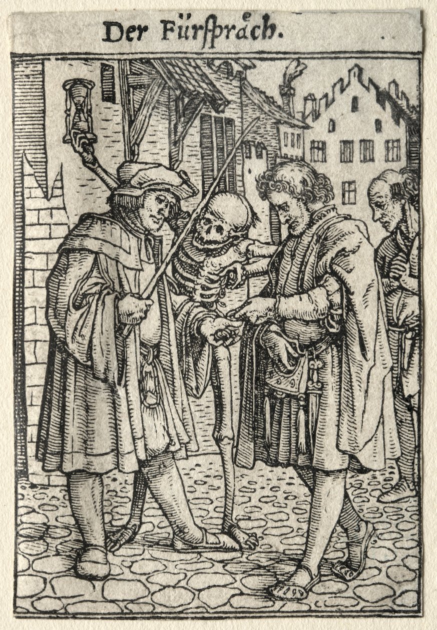 Dance of Death: The Advocate by Hans Holbein