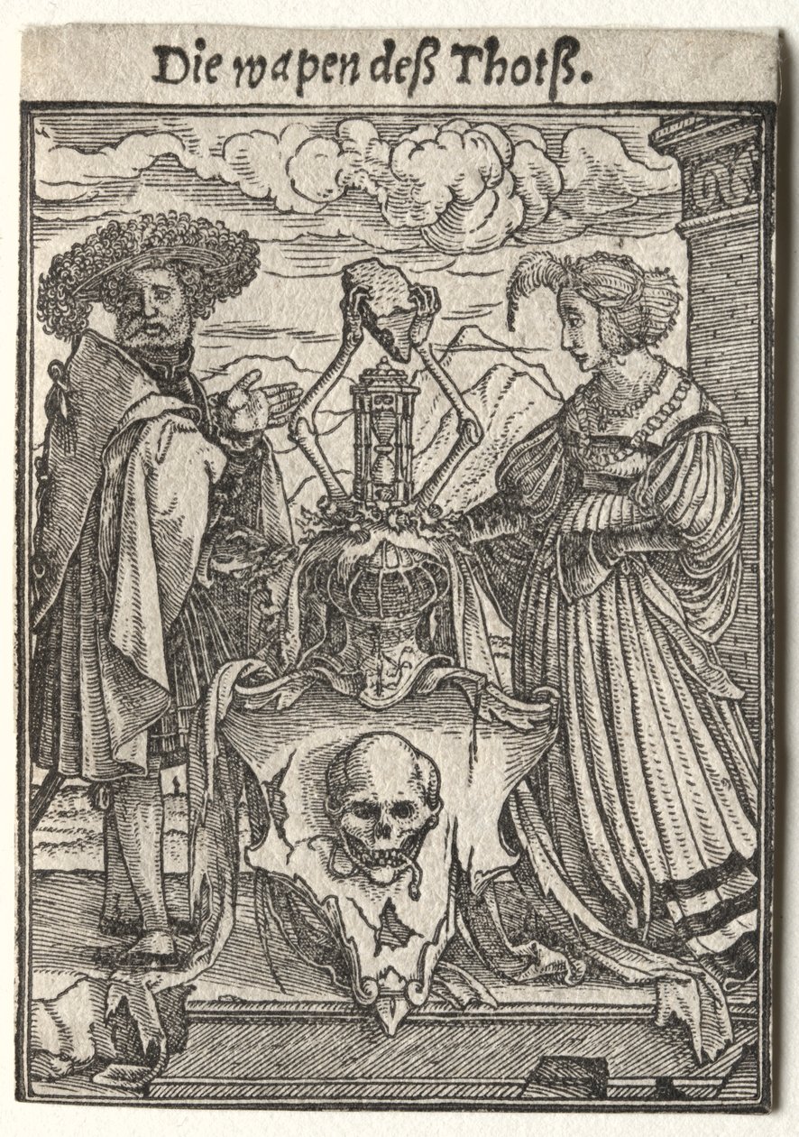 Dance of Death: The Coat of Arms of Death by Hans Holbein