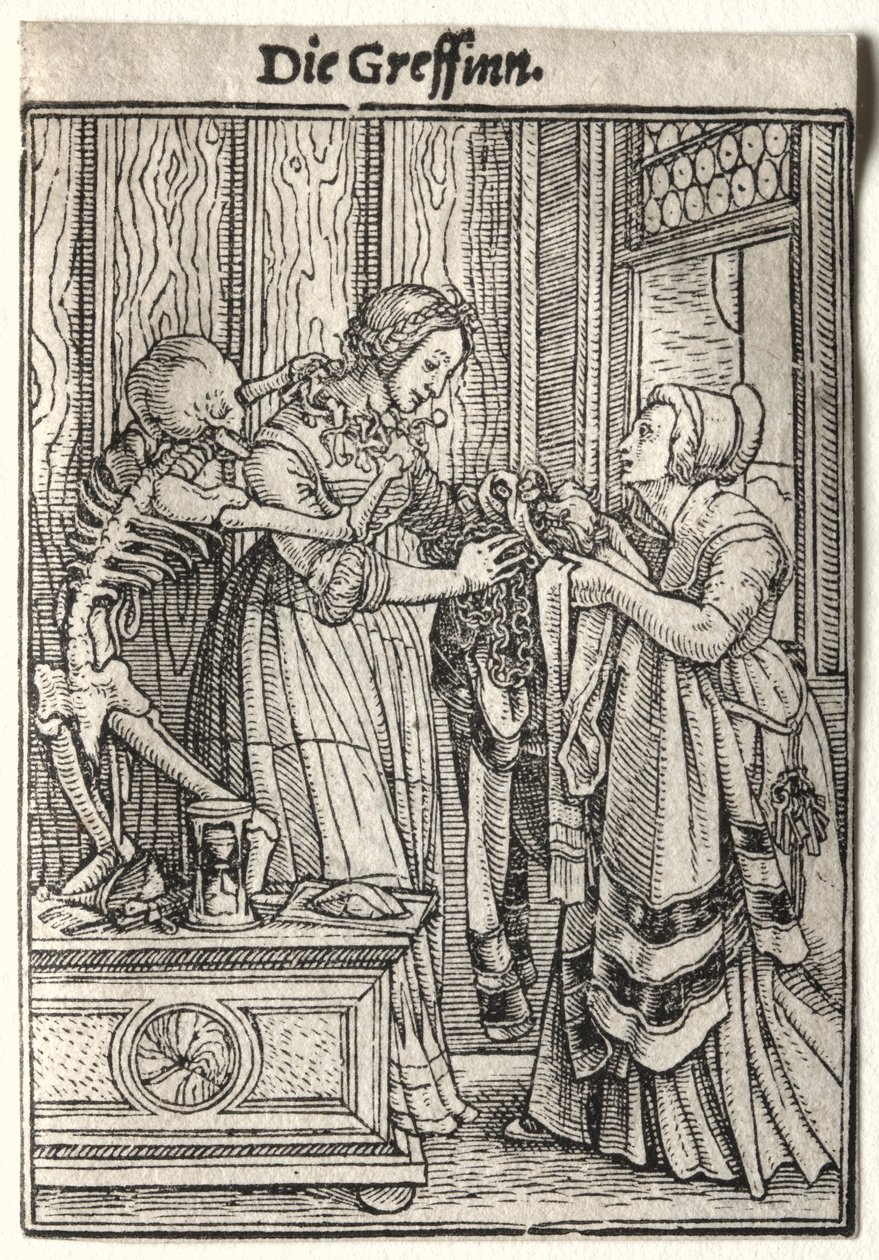 Dance of Death: The Countess by Hans Holbein