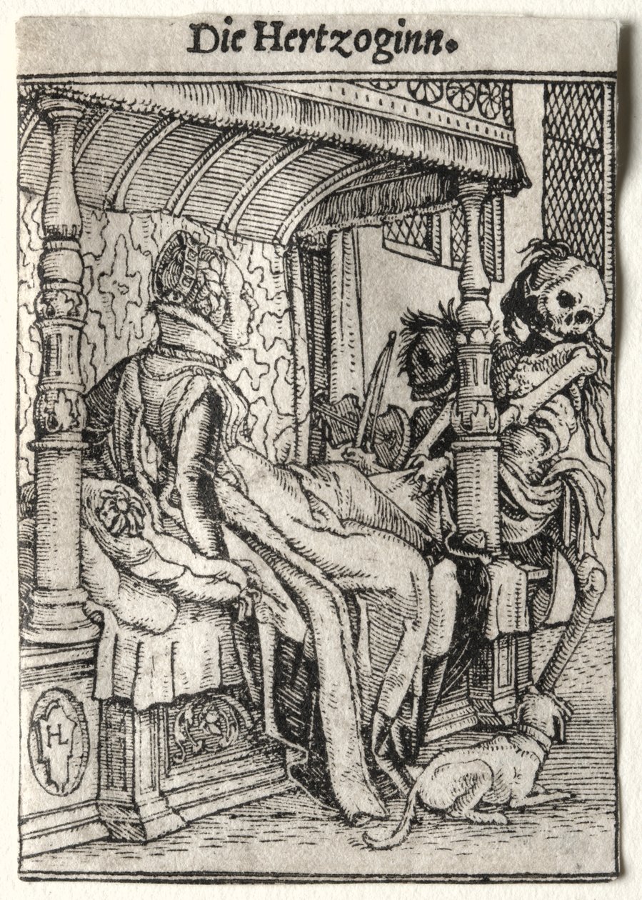 Dance of Death: The Duchess by Hans Holbein