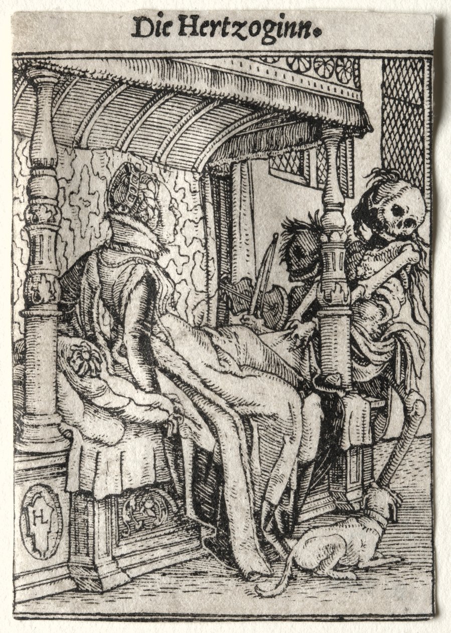Dance of Death: The Duchess by Hans Holbein