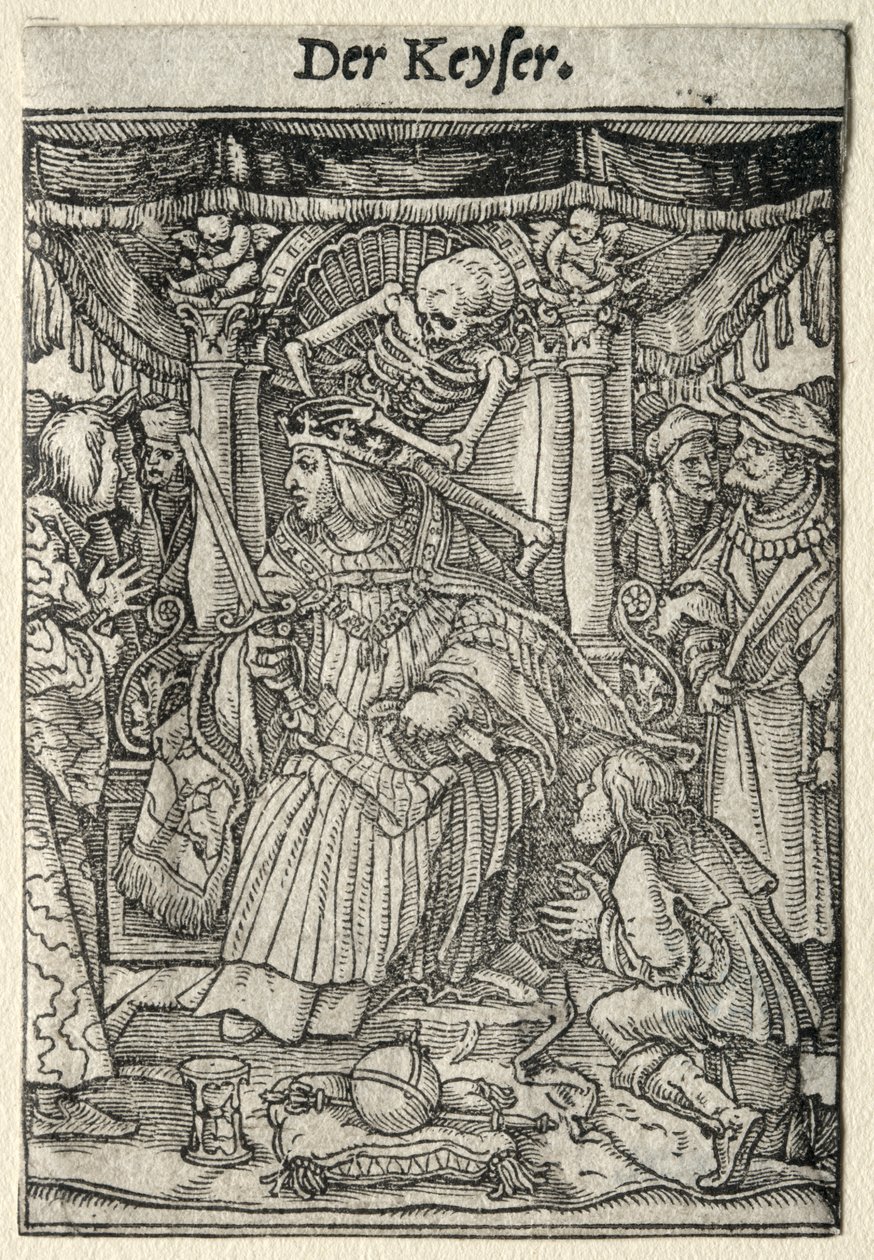 Dance of Death: The Emperor by Hans Holbein