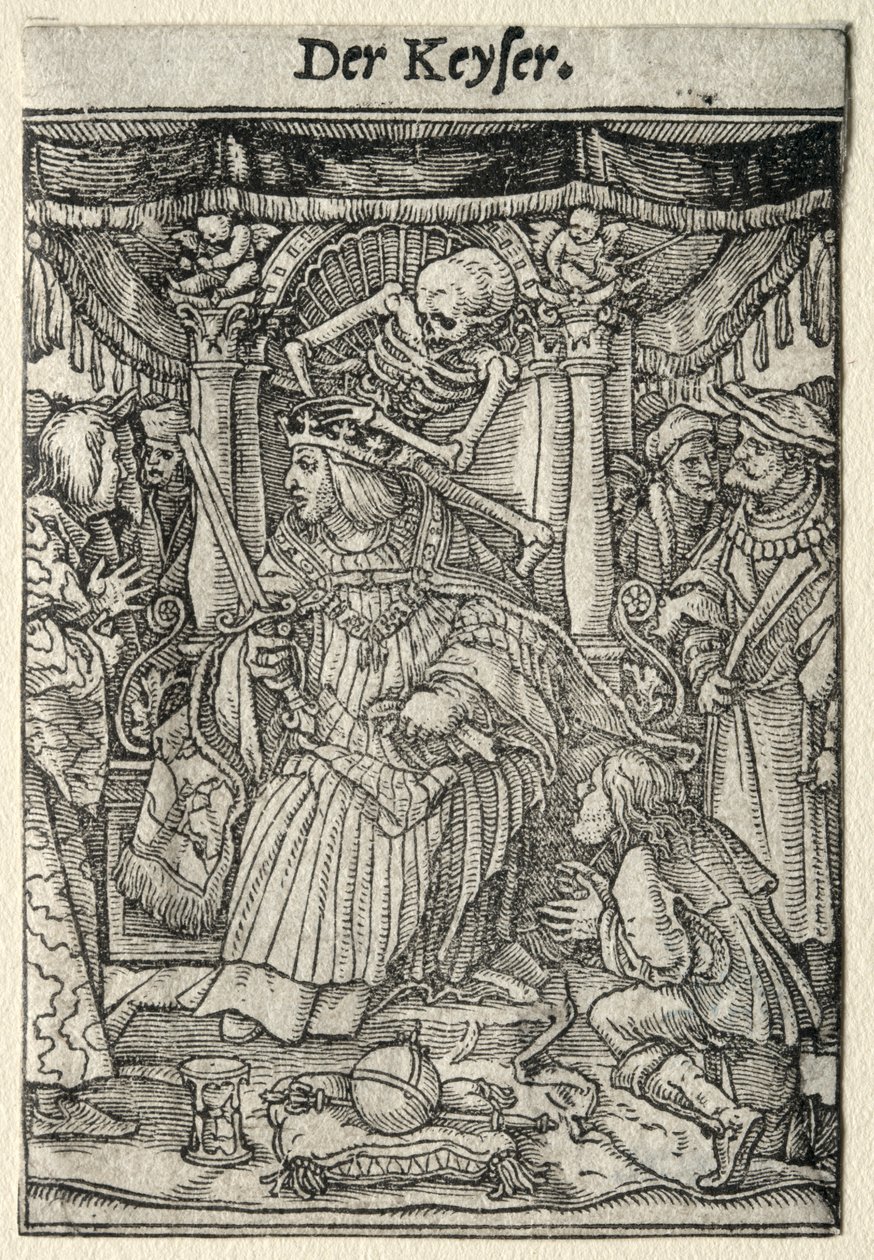 Dance of Death: The Emperor by Hans Holbein