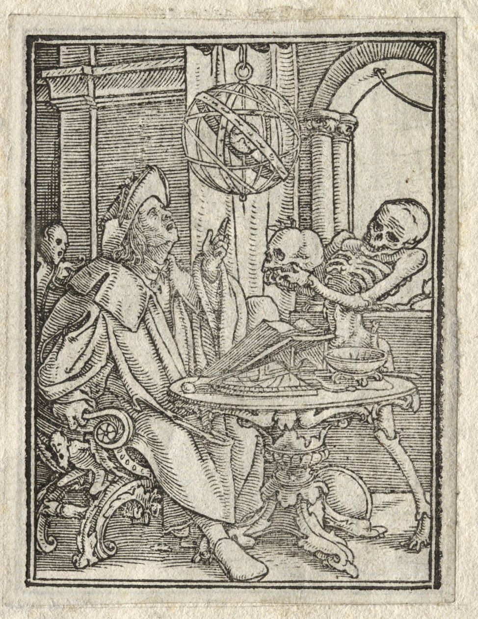 The Dance of Death: The Astrologer; The Rich Man by Hans Holbein