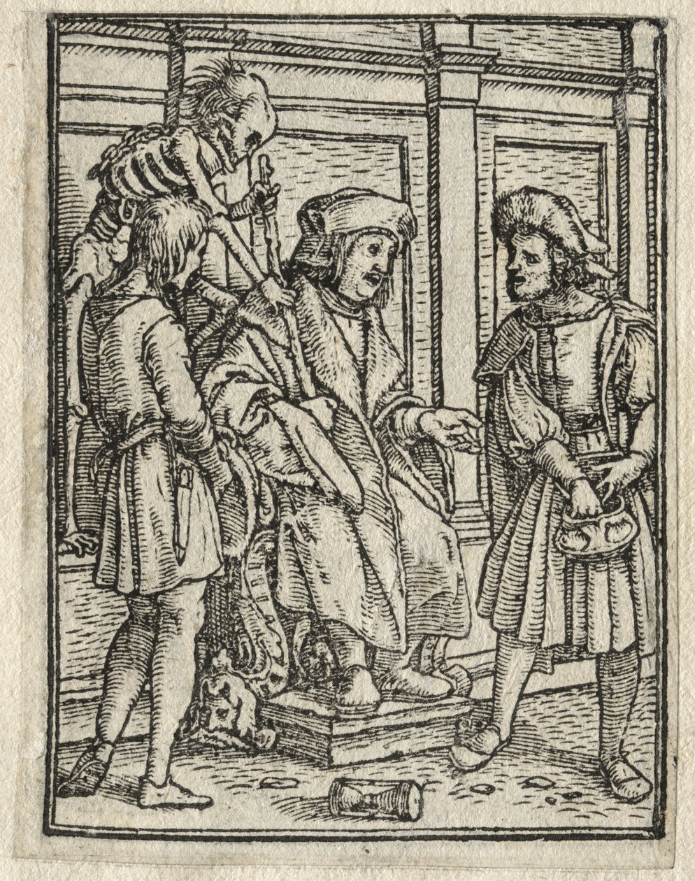 The Dance of Death: The Canon or Prebendary, The Judge by Hans Holbein