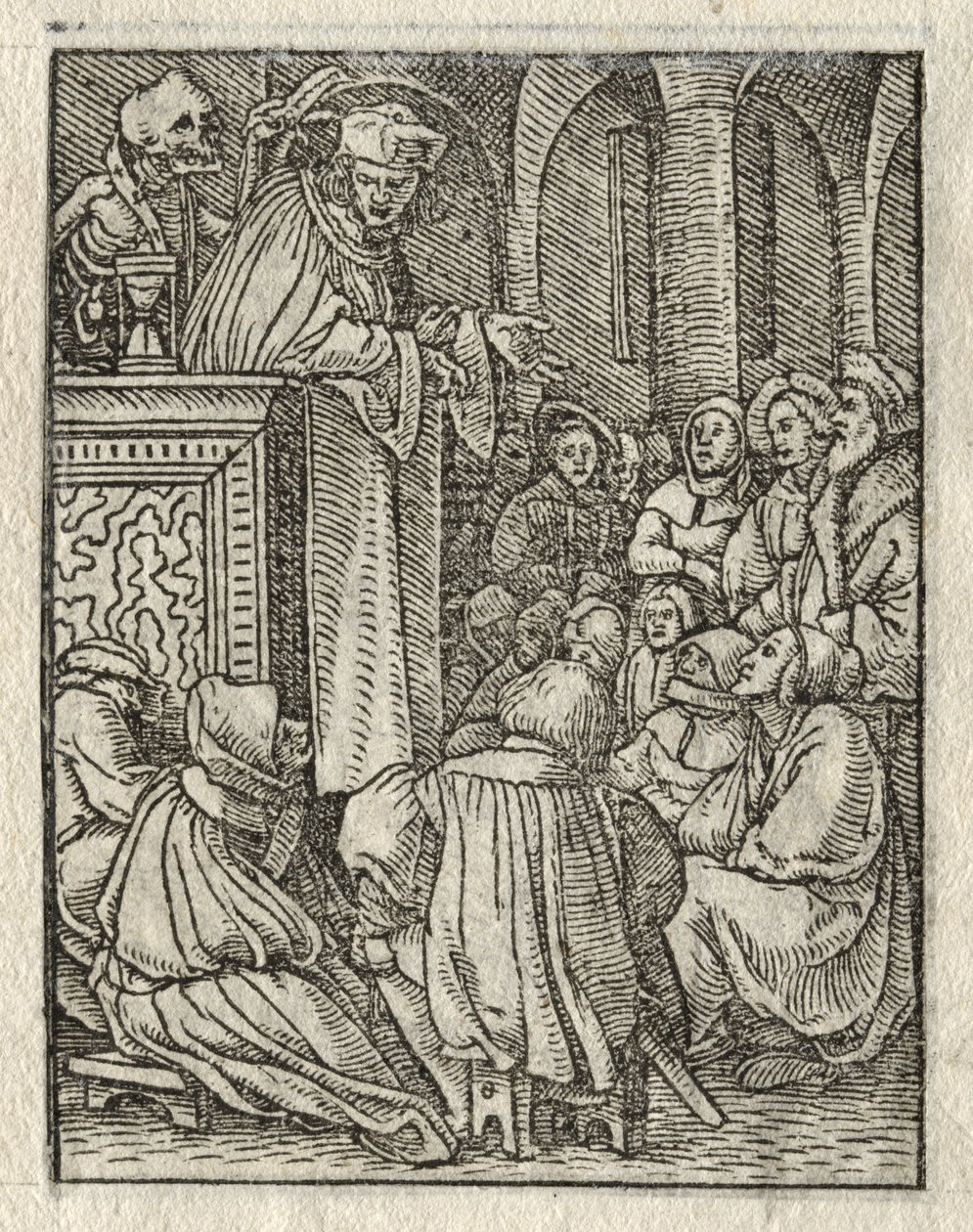 The Dance of Death: The Preacher, The Priest by Hans Holbein