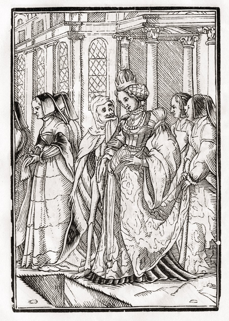 Death Comes for the Empress, Engraved by Georg Scharffenberg, from 