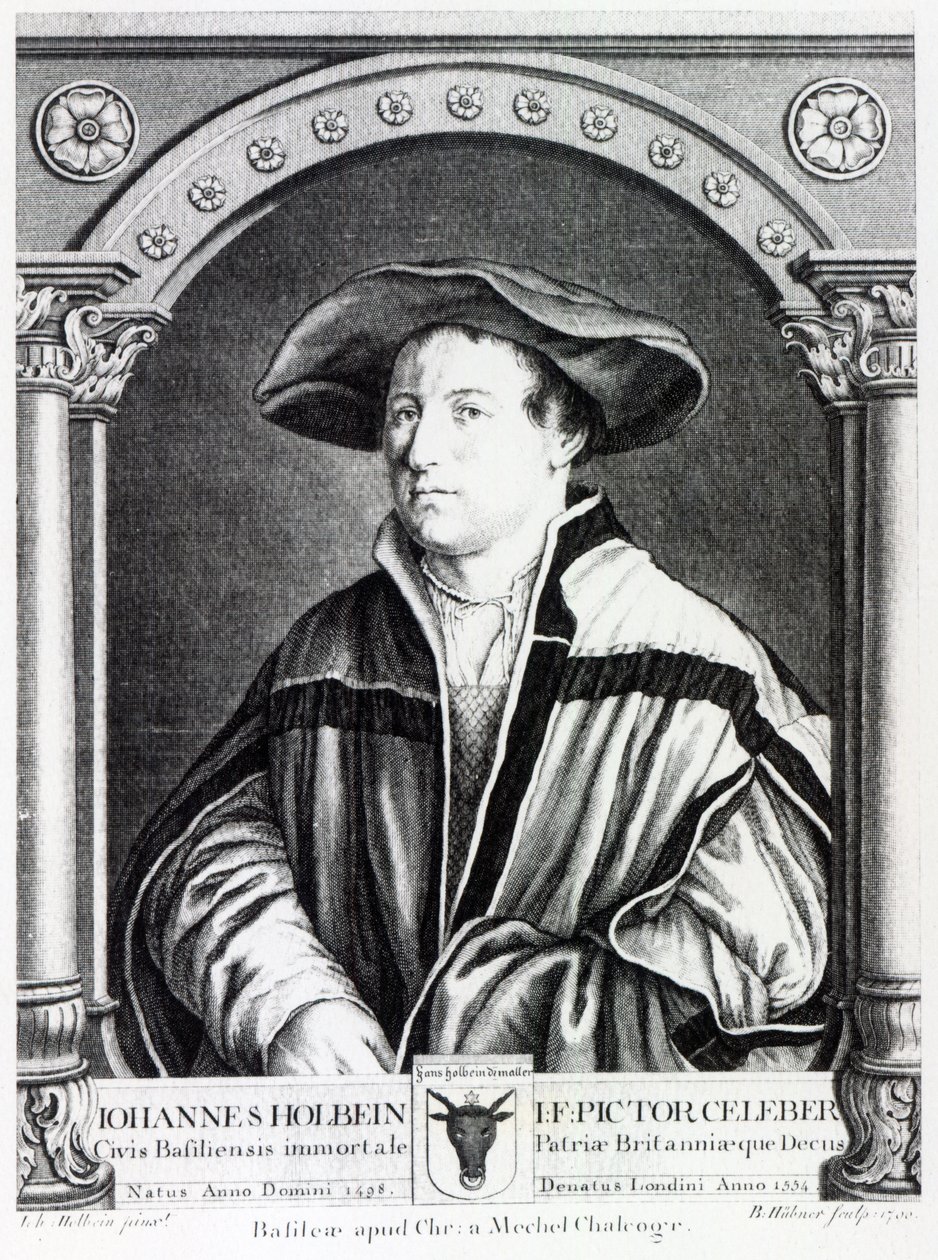 Hans Holbein the Younger, engraved by Bartholomaus Huebner, 1790 by Hans Holbein der Jüngere