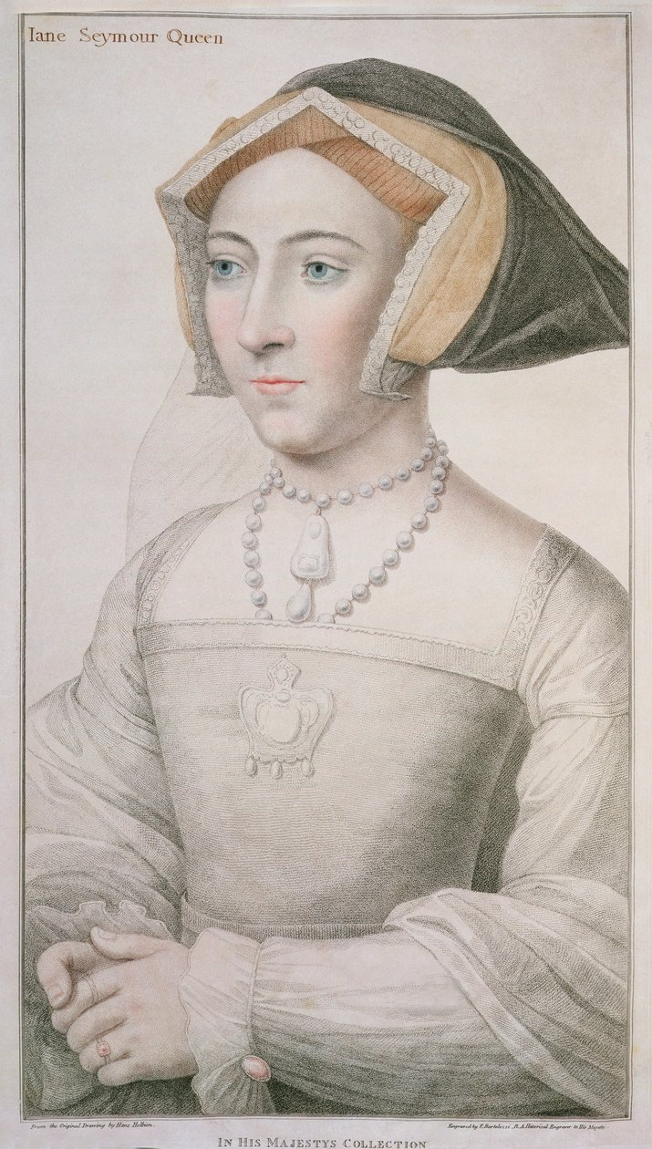 Jane Seymour engraved by Francesco Bartolozzi by Hans Holbein der Jüngere