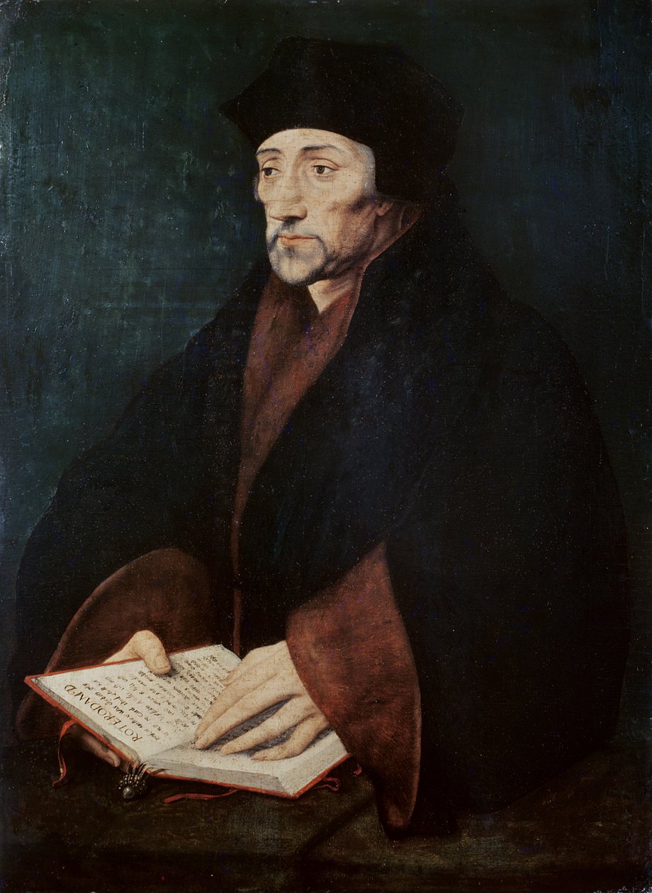 Portrait of Desiderius Erasmus of Rotterdam by Hans Holbein der Jüngere