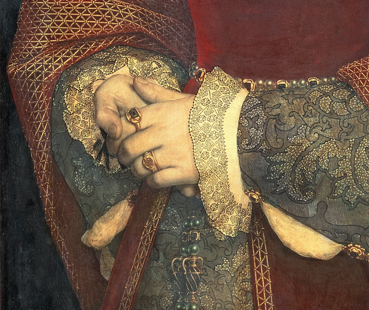 Portrait of Jane Seymour, 1536 (detail) by Hans Holbein der Jüngere