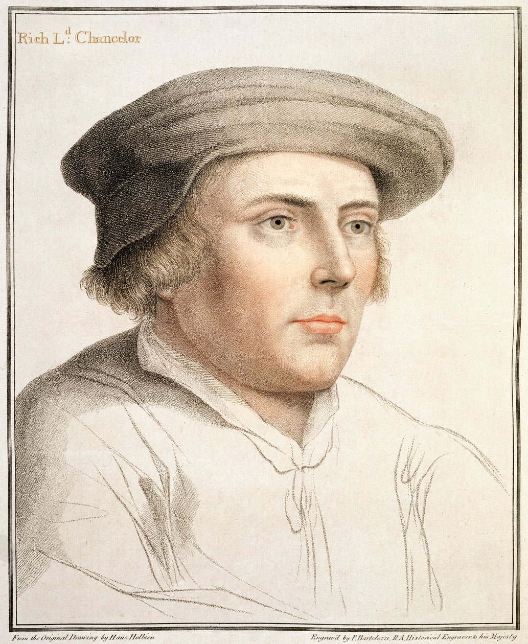 Richard Rich, First Baron Rich engraved by Francesco Bartolozzi by Hans Holbein der Jüngere