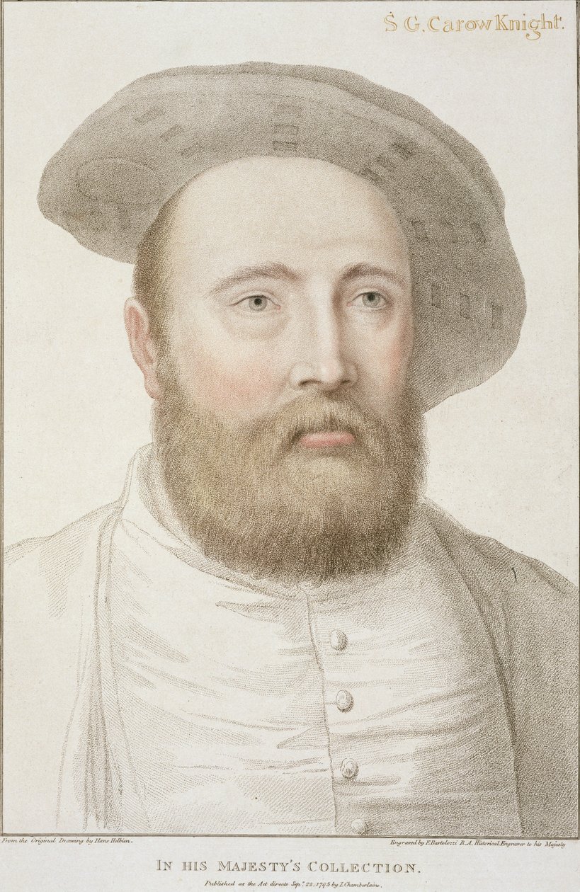 Sir George Carew, Engraved by Francesco Bartolozzi, 1795 by Hans Holbein der Jüngere