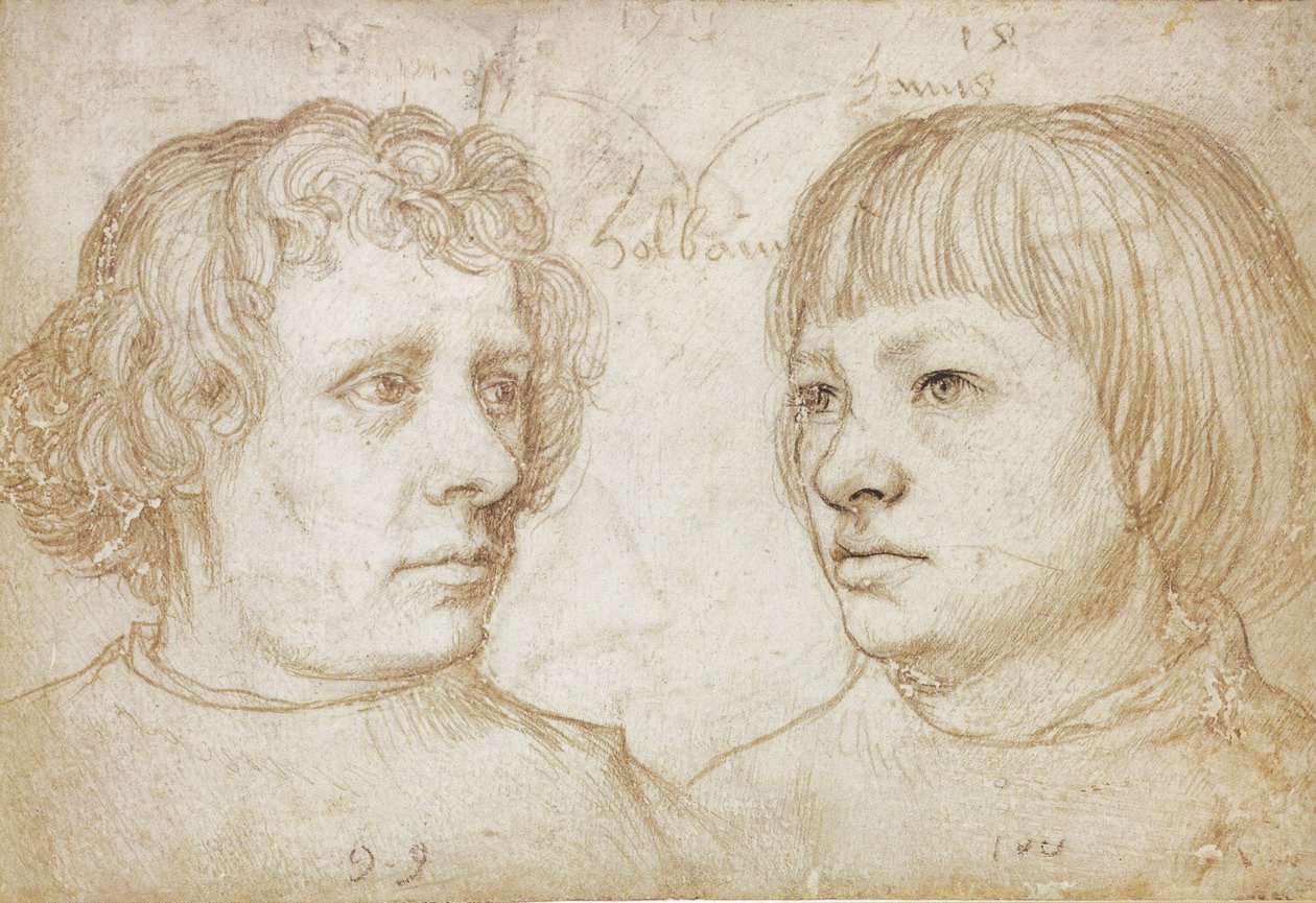 Ambrosius Holbein and Hans Holbein by Hans Holbein the Elder