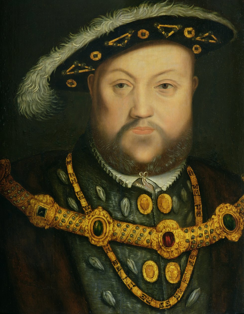 Portrait of Henry VIII in a Jewelled Chain and Fur Robes by Hans Holbein the Elder