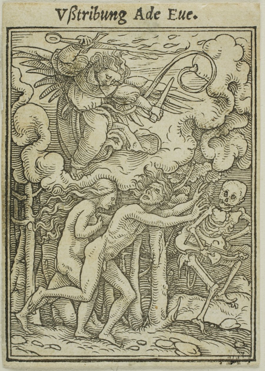 Adam and Eve Driven out of Paradise by Hans Holbein the Younger