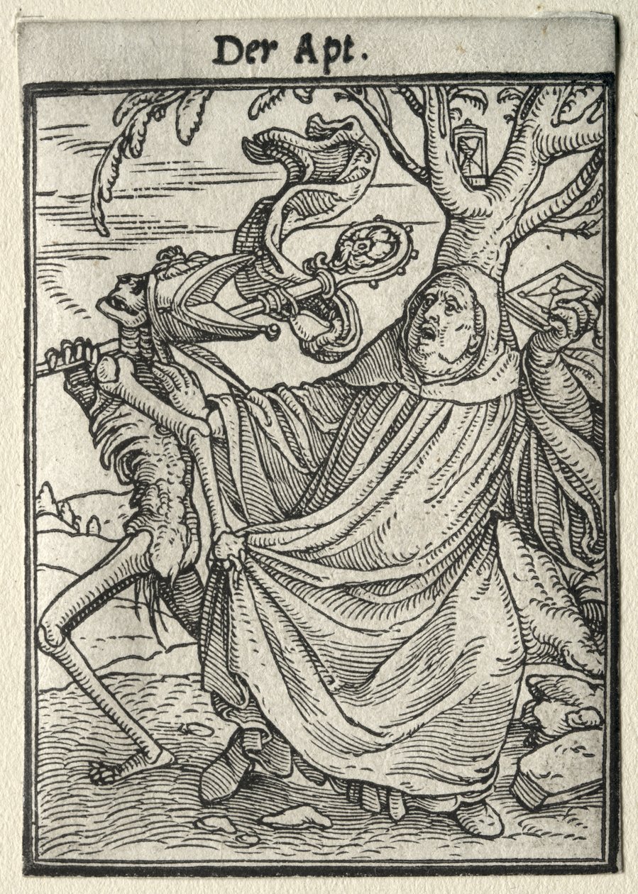 Dance of Death: The Abbot by Hans Holbein the Younger