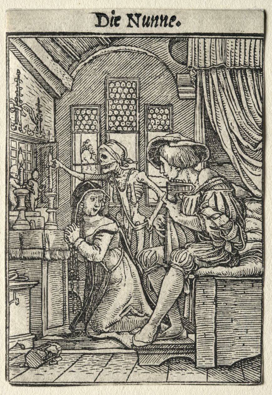Dance of Death: The Nun by Hans Holbein the Younger