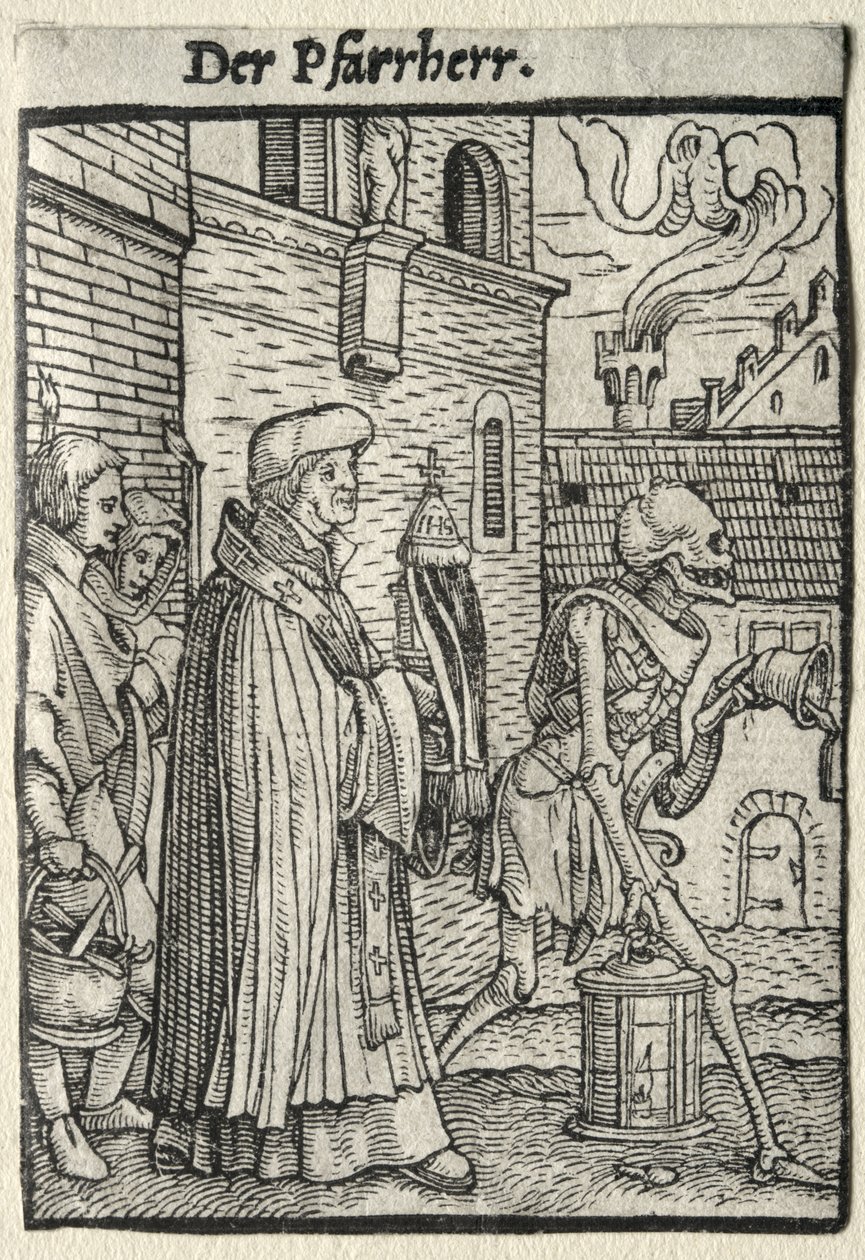Dance of Death: The Pastor by Hans Holbein the Younger