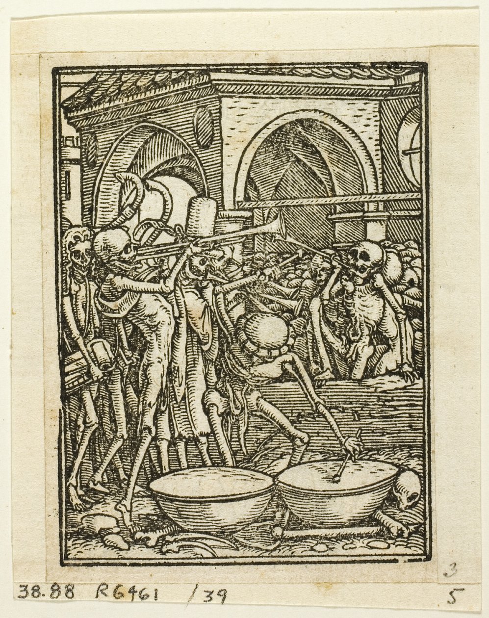 Dance of Death, plate 39 from Woodcuts from Books of the XVI Century by Hans Holbein the Younger