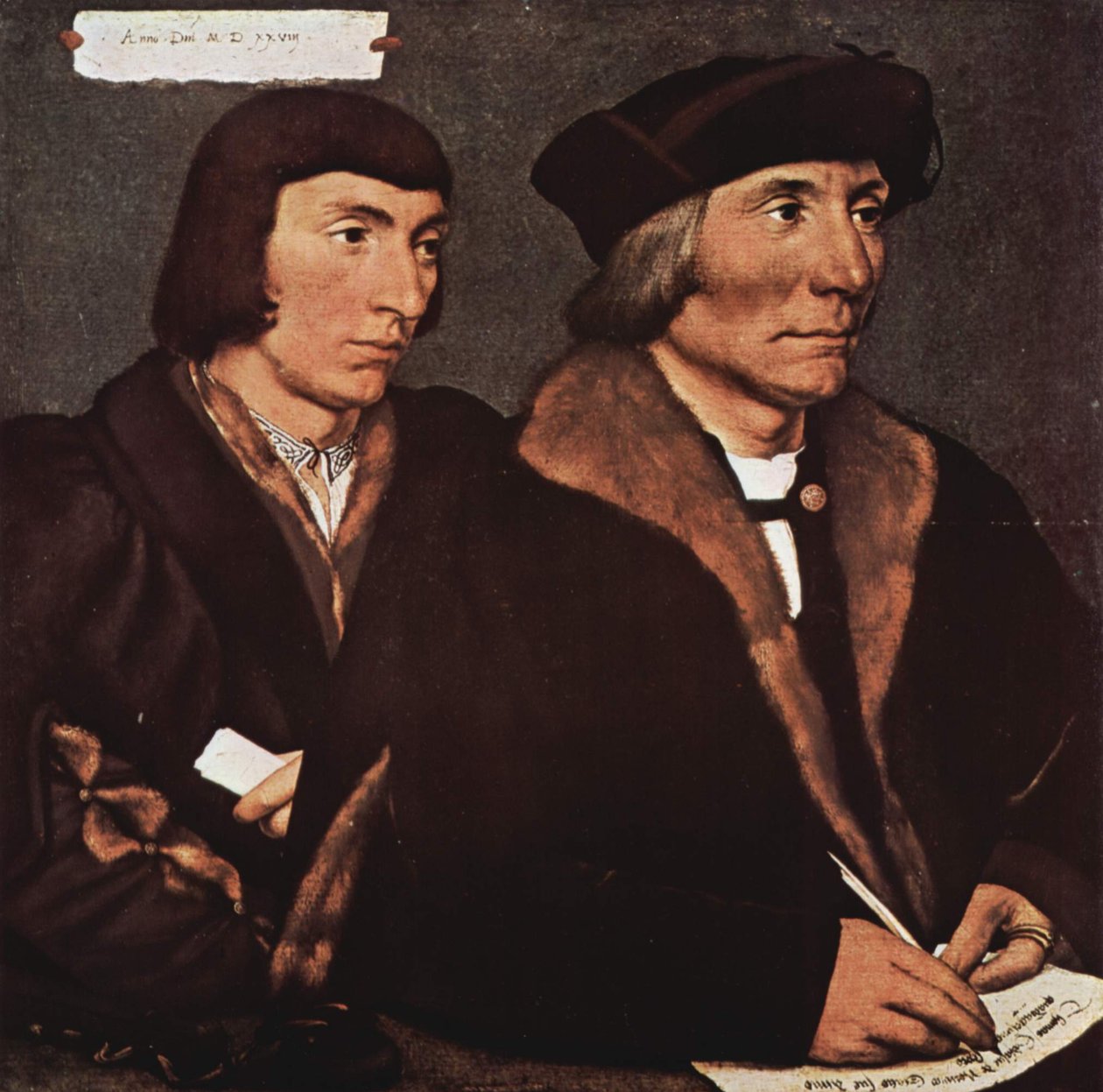 Portrait of Thomas Godsalve and His Son John by Hans Holbein the Younger