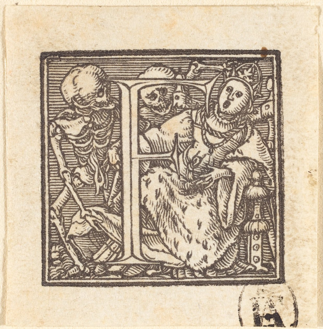 Letter F by Hans Holbein der Jüngere