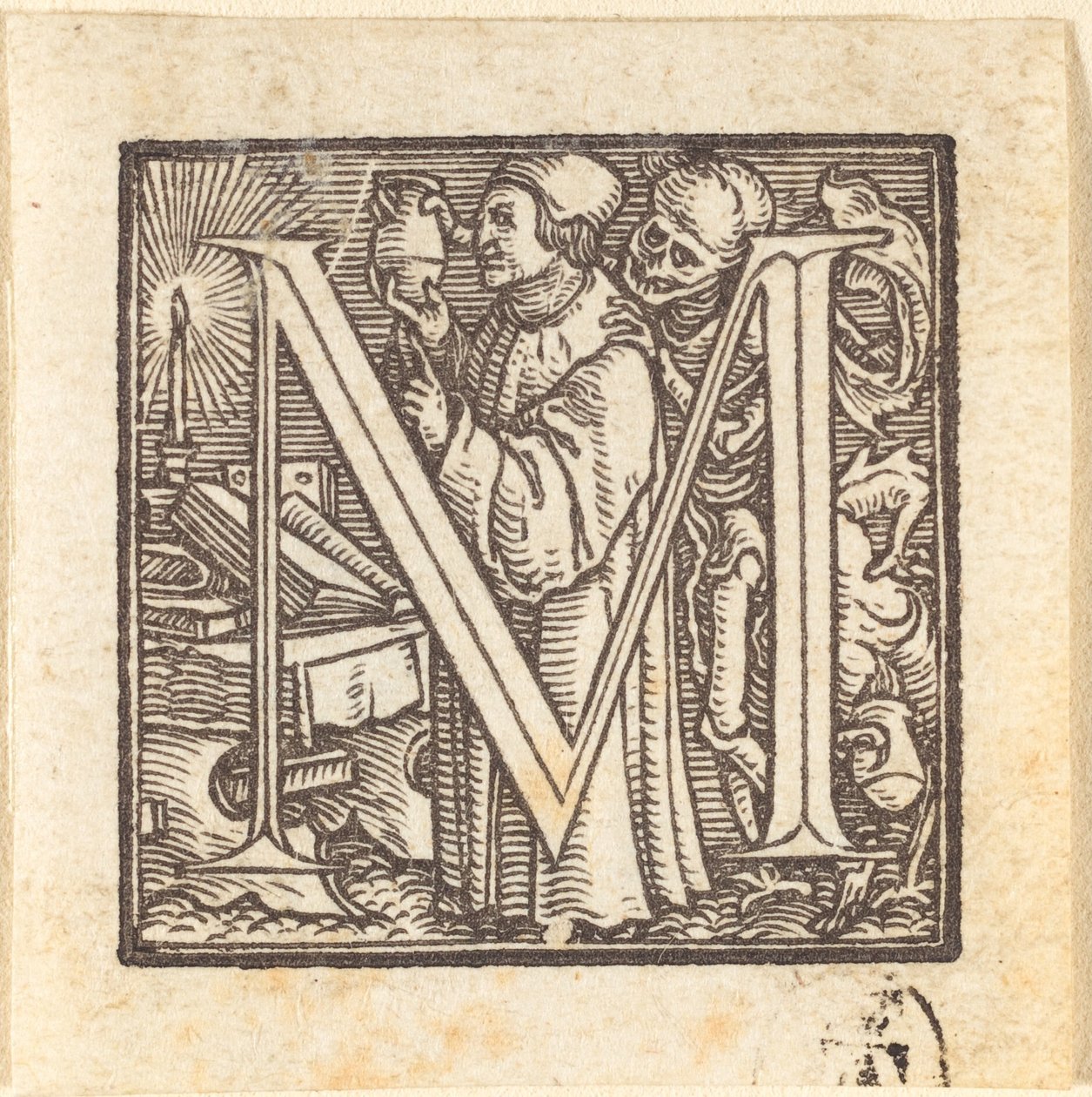Letter M by Hans Holbein der Jüngere
