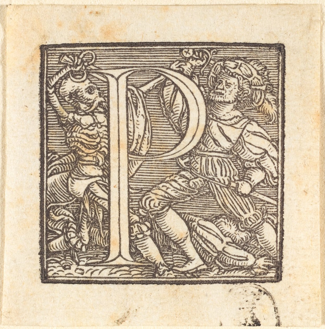 Letter P by Hans Holbein der Jüngere