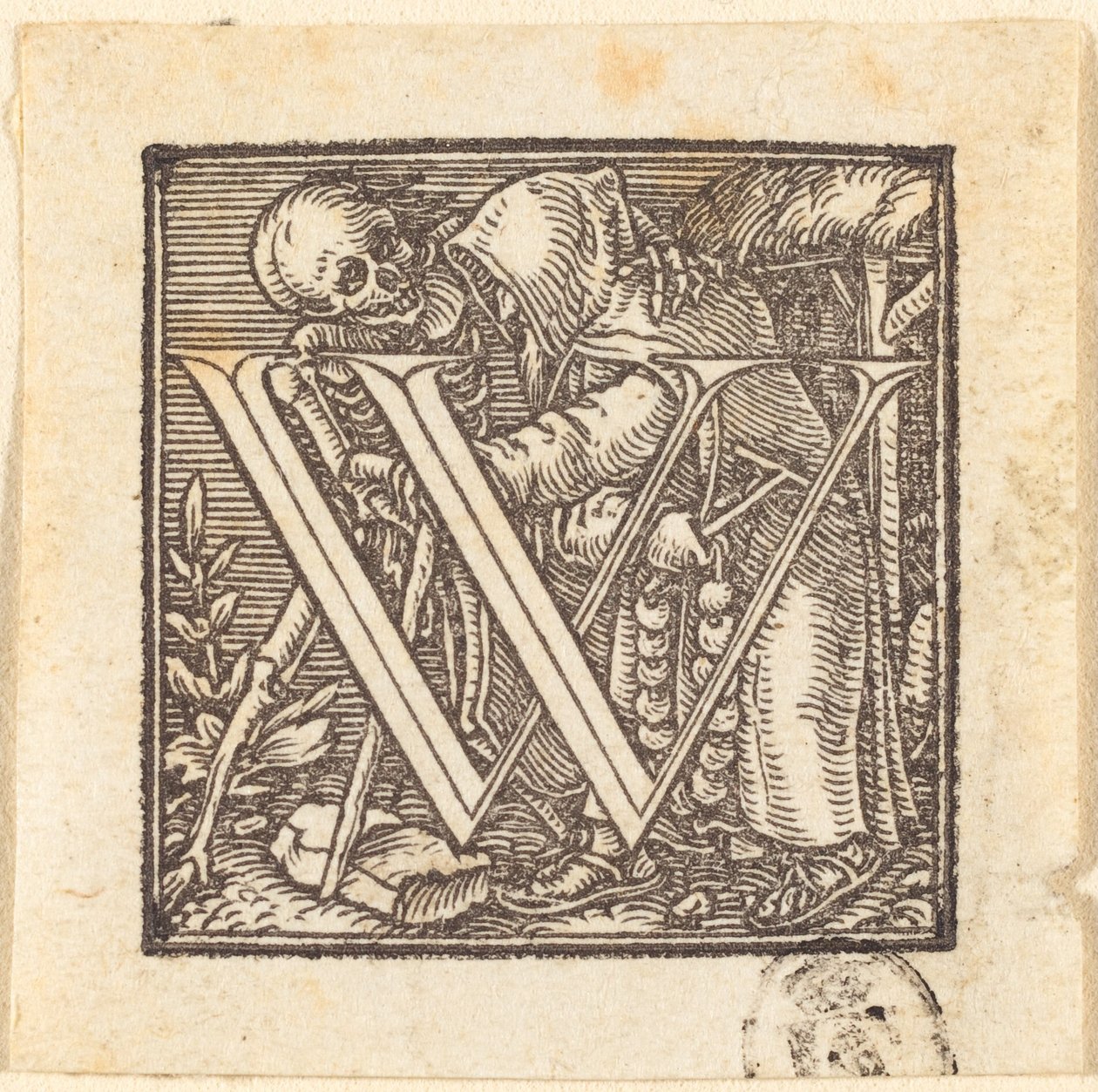 Letter W by Hans Holbein der Jüngere
