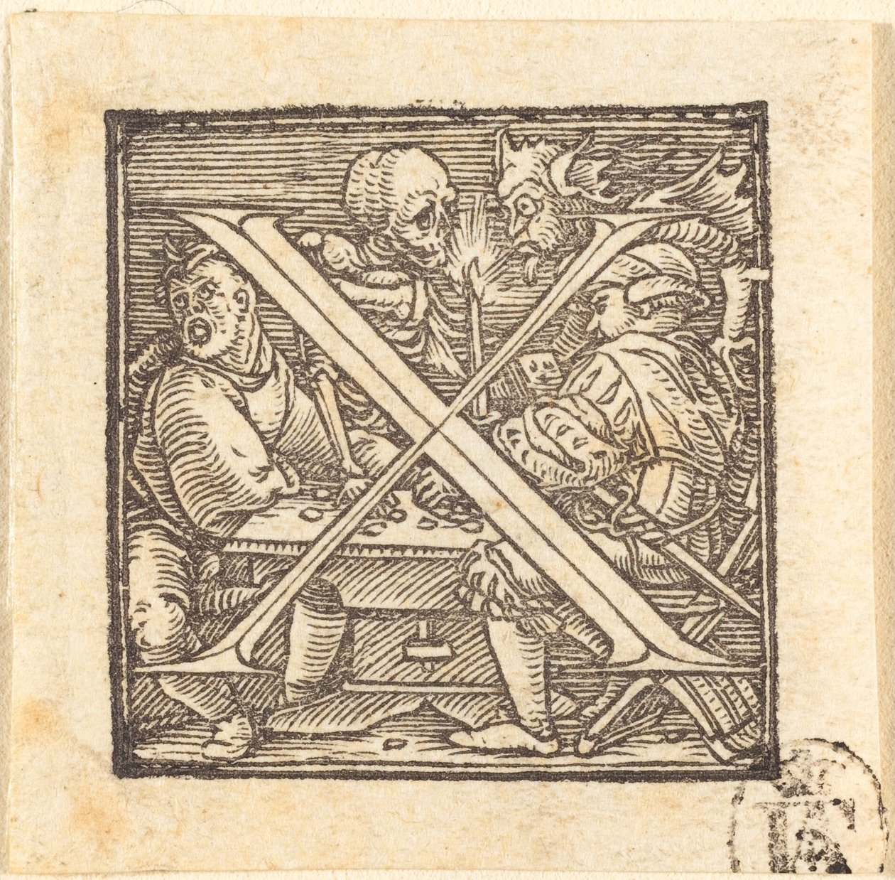 Letter X by Hans Holbein der Jüngere