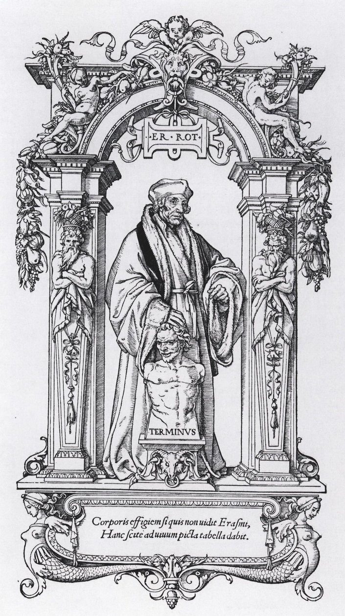 Portrait of Erasmus of Rotterdam by Hans Holbein the Younger