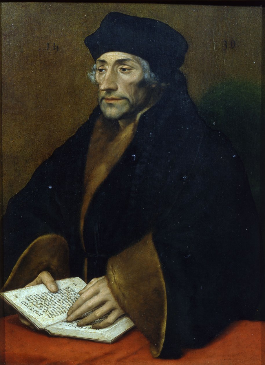 Portrait of Erasmus of Rotterdam by Hans Holbein der Jüngere
