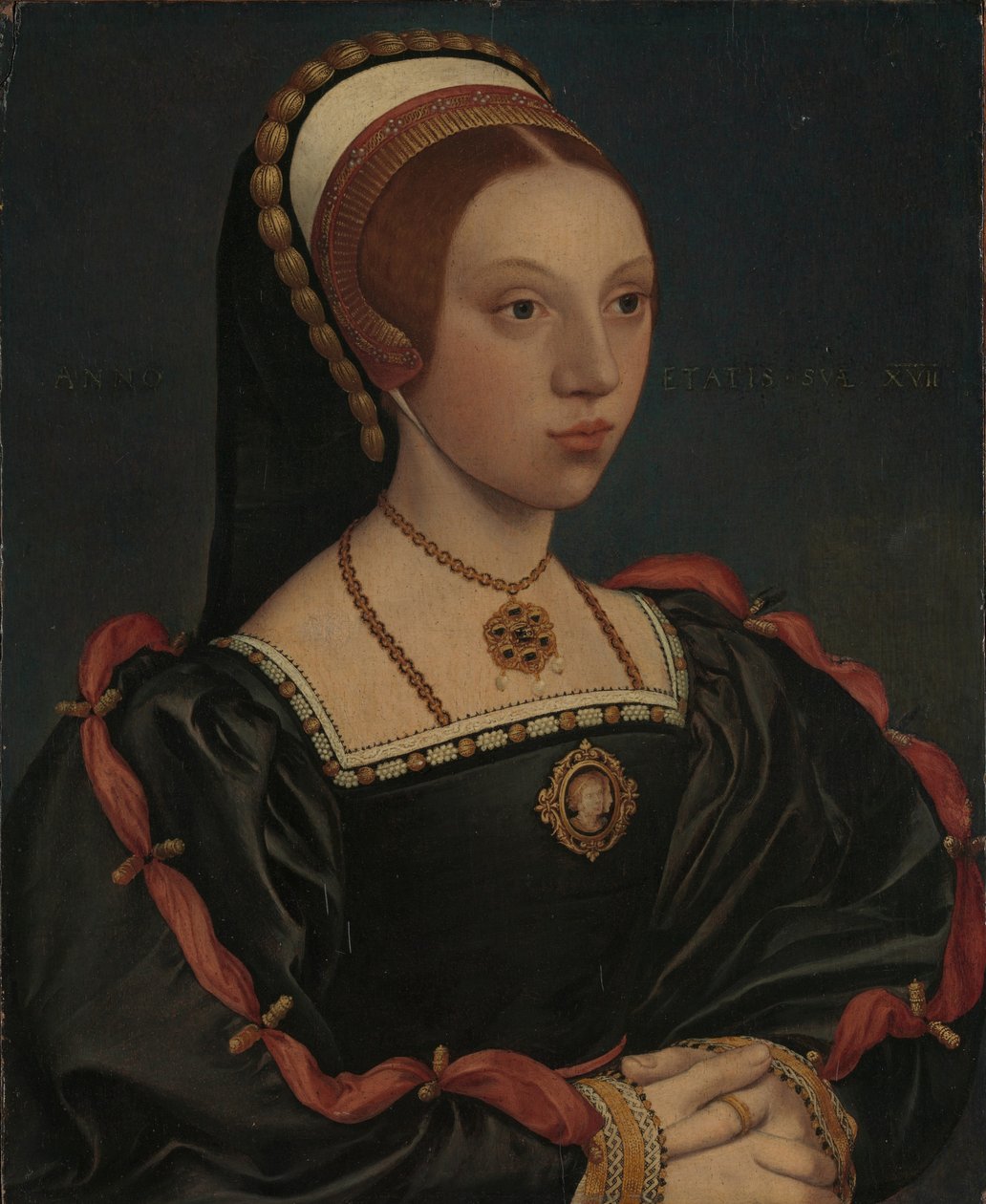 Portrait of a Young Woman Catherine Howard by Hans Holbein der Jüngere