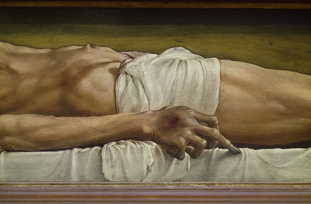 The Body of the Dead Christ (detail) by Hans Holbein der Jüngere