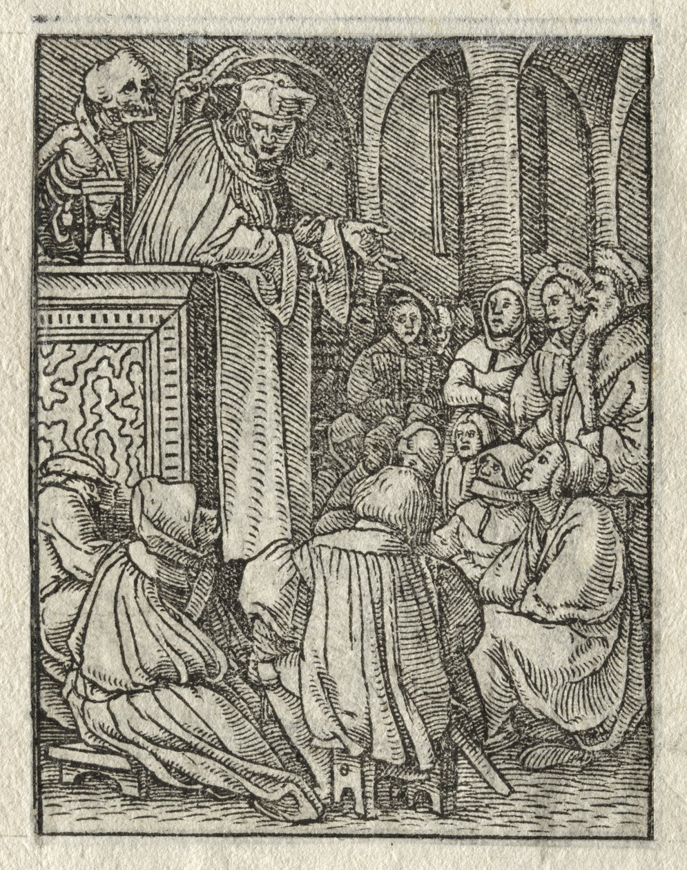 The Dance of Death: The Preacher; The Priest by Hans Holbein the Younger