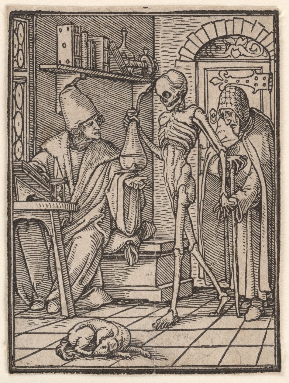 The Doctor (or Physician), from "The Dance of Death" by Hans Holbein the Younger