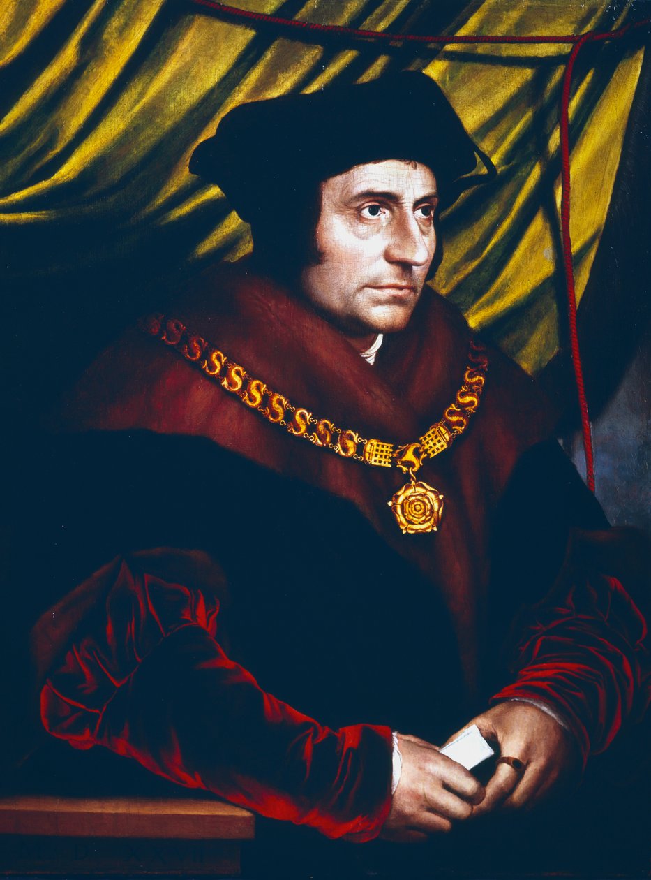 Thomas More, English statesman, scholar and saint, c. 1527 by Hans Holbein der Jüngere
